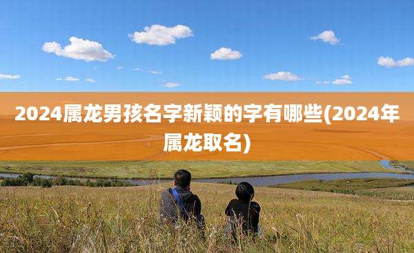 2024属龙男孩名字新颖的字有哪些(2024年属龙取名)