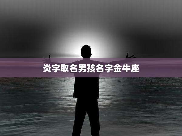 炎字取名男孩名字金牛座