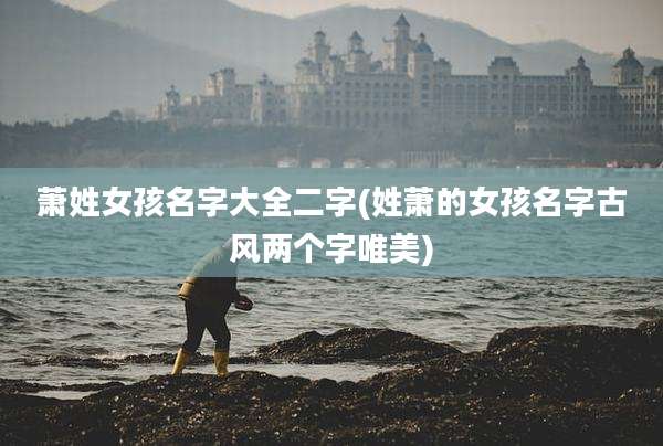 萧姓女孩名字大全二字(姓萧的女孩名字古风两个字唯美)