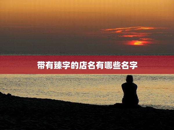 带有臻字的店名有哪些名字