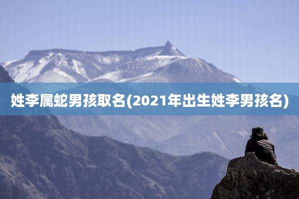 姓李属蛇男孩取名(2021年出生姓李男孩名)