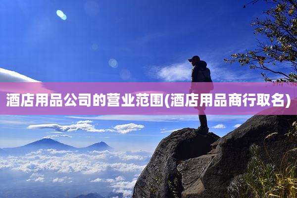 酒店用品公司的营业范围(酒店用品商行取名)