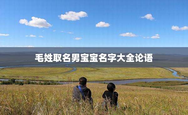 毛姓取名男宝宝名字大全论语