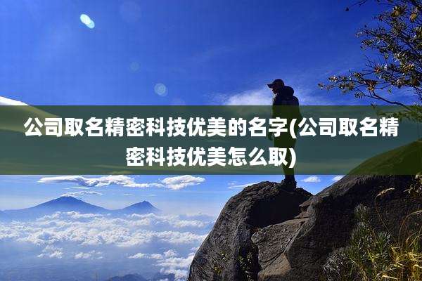 公司取名精密科技优美的名字(公司取名精密科技优美怎么取)