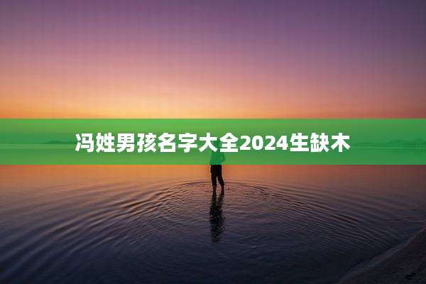 冯姓男孩名字大全2024生缺木