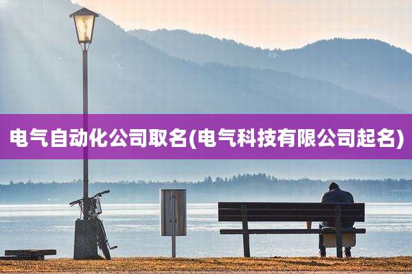 电气自动化公司取名(电气科技有限公司起名)