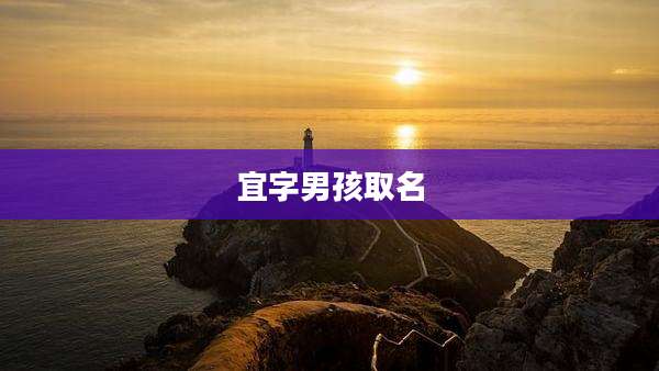 宜字男孩取名