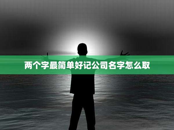 两个字最简单好记公司名字怎么取