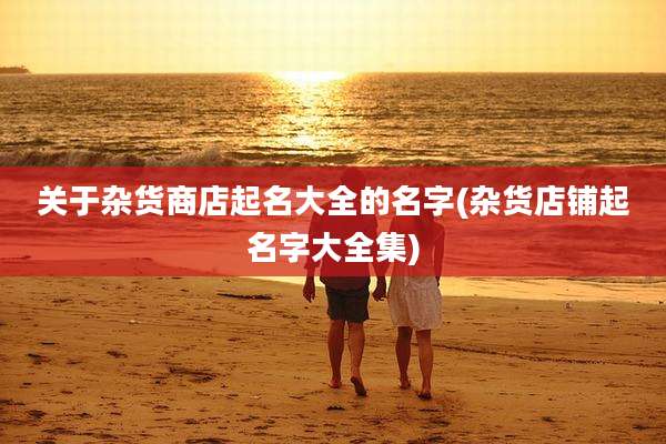 关于杂货商店起名大全的名字(杂货店铺起名字大全集)