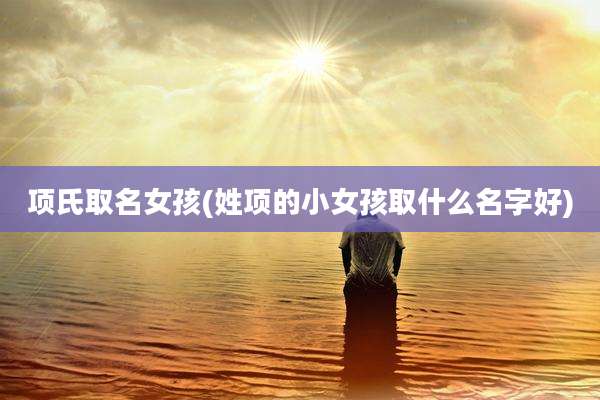 项氏取名女孩(姓项的小女孩取什么名字好)