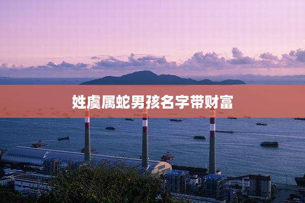 姓虞属蛇男孩名字带财富