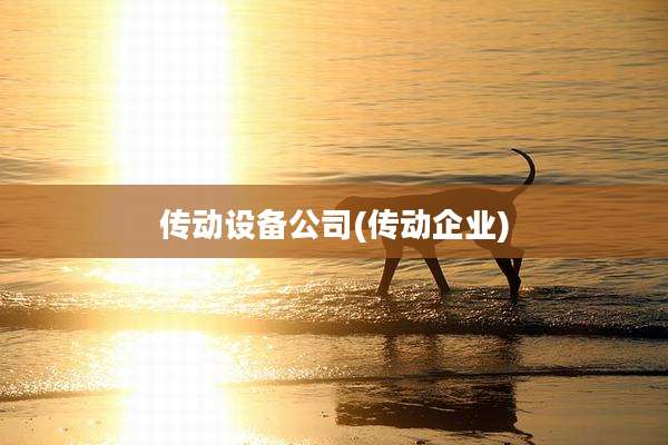 传动设备公司(传动企业)