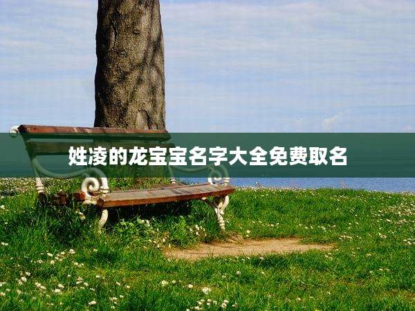 姓凌的龙宝宝名字大全免费取名