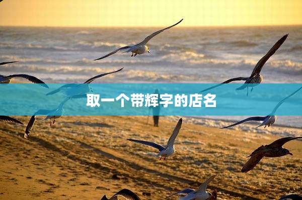 取一个带辉字的店名