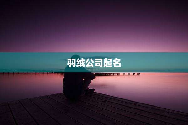 羽绒公司起名