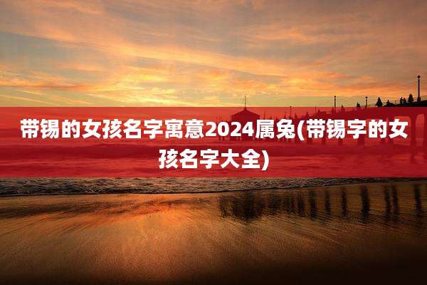带锡的女孩名字寓意2024属兔(带锡字的女孩名字大全)