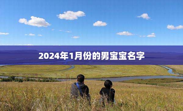 2024年1月份的男宝宝名字
