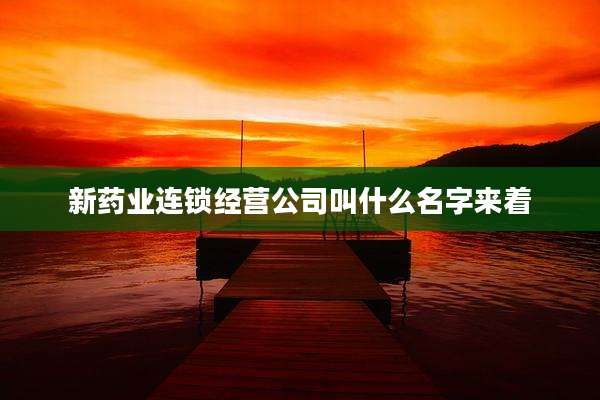 新药业连锁经营公司叫什么名字来着