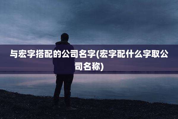 与宏字搭配的公司名字(宏字配什么字取公司名称)