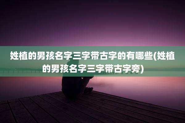 姓植的男孩名字三字带古字的有哪些(姓植的男孩名字三字带古字旁)