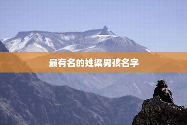 最有名的姓梁男孩名字