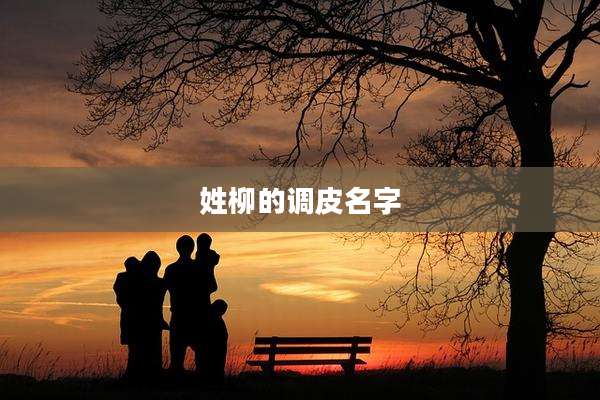 姓柳的调皮名字