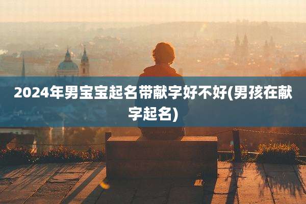 2024年男宝宝起名带献字好不好(男孩在献字起名)