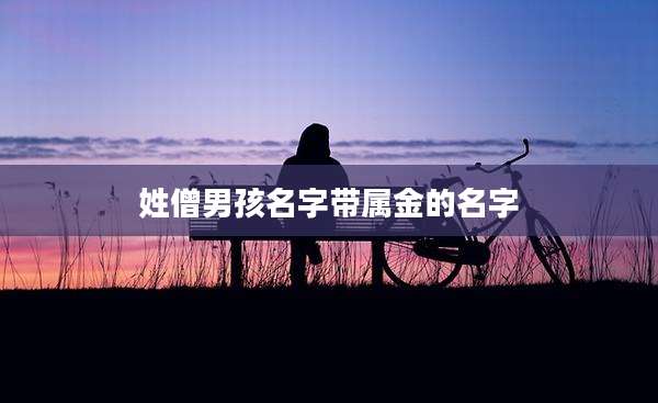 姓僧男孩名字带属金的名字