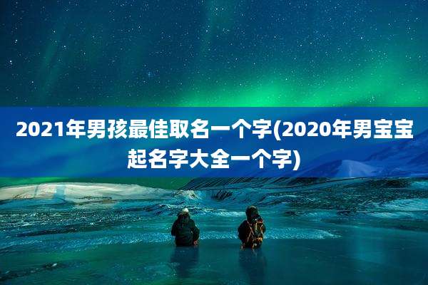2021年男孩最佳取名一个字(2020年男宝宝起名字大全一个字)