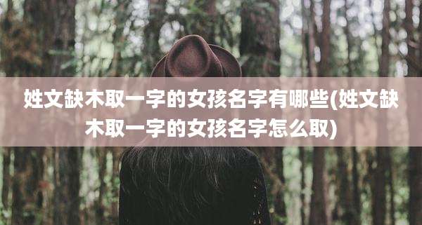 姓文缺木取一字的女孩名字有哪些(姓文缺木取一字的女孩名字怎么取)