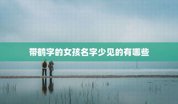 带鹤字的女孩名字少见的有哪些
