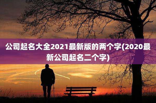 公司起名大全2021最新版的两个字(2020最新公司起名二个字)