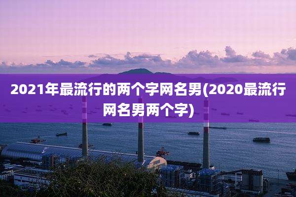 2021年最流行的两个字网名男(2020最流行网名男两个字)