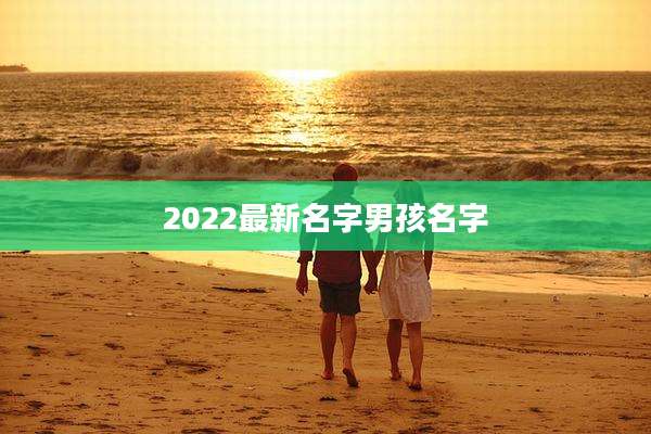 2022最新名字男孩名字