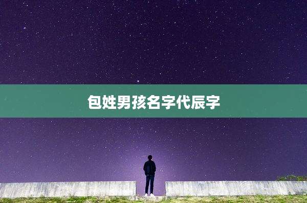 包姓男孩名字代辰字