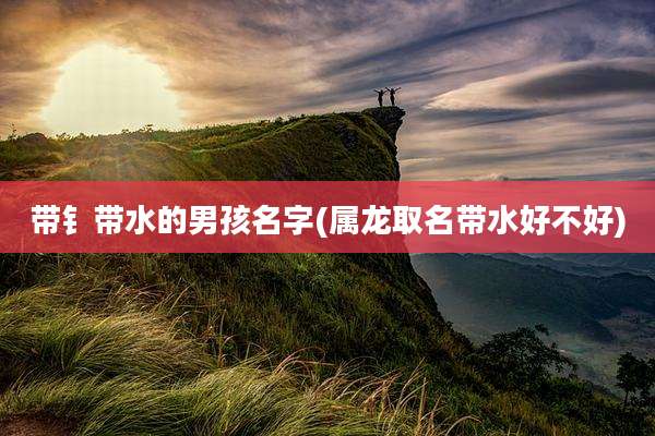 带钅带水的男孩名字(属龙取名带水好不好)