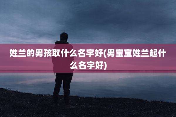 姓兰的男孩取什么名字好(男宝宝姓兰起什么名字好)