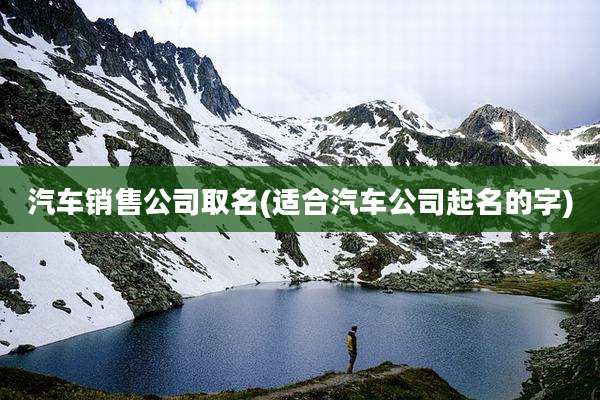 汽车销售公司取名(适合汽车公司起名的字)