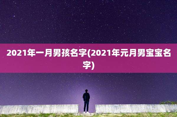 2021年一月男孩名字(2021年元月男宝宝名字)