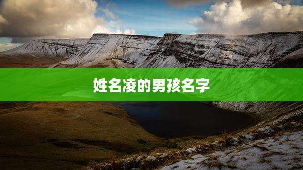 姓名凌的男孩名字