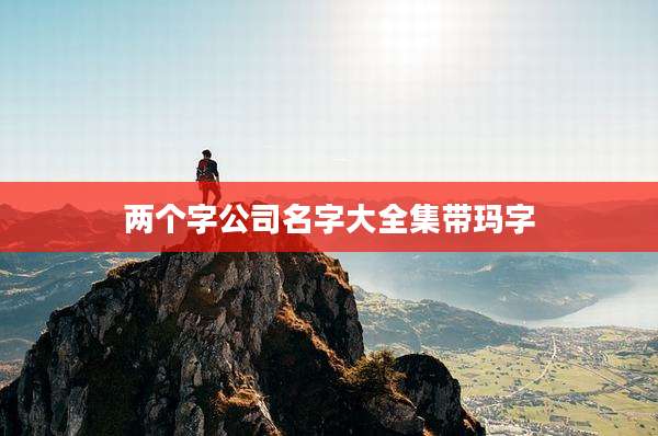 两个字公司名字大全集带玛字