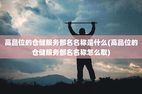高品位的仓储服务部名名称是什么(高品位的仓储服务部名名称怎么取)