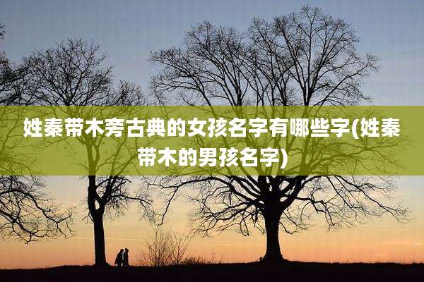 姓秦带木旁古典的女孩名字有哪些字(姓秦带木的男孩名字)