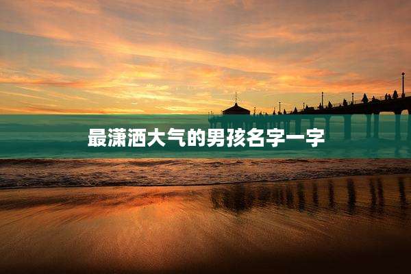 最潇洒大气的男孩名字一字