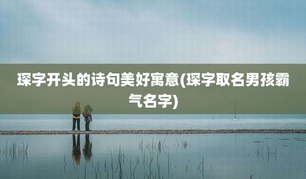 琛字开头的诗句美好寓意(琛字取名男孩霸气名字)