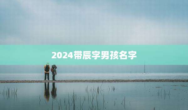 2024带辰字男孩名字