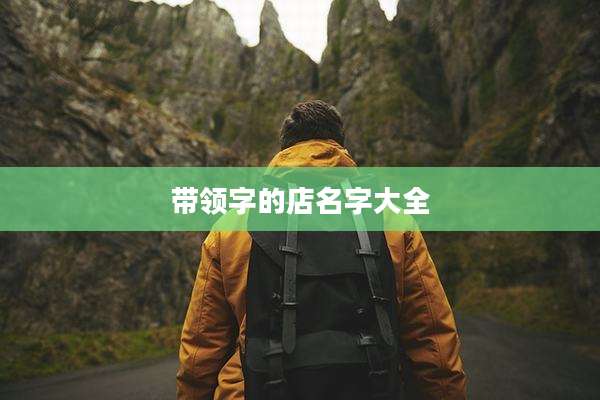 带领字的店名字大全