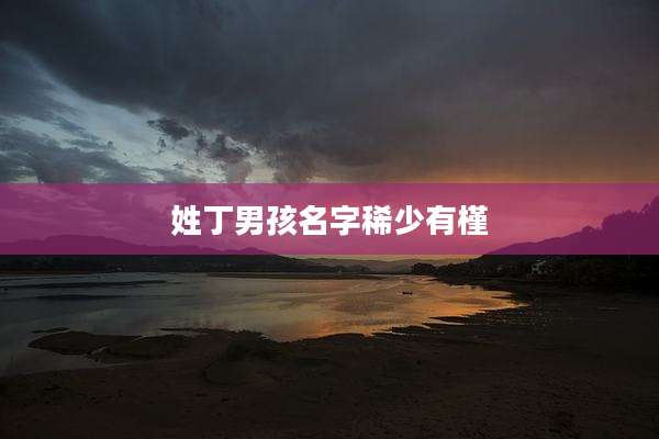 姓丁男孩名字稀少有槿