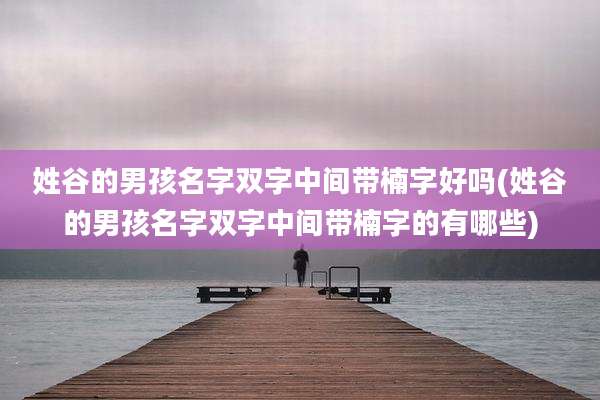 姓谷的男孩名字双字中间带楠字好吗(姓谷的男孩名字双字中间带楠字的有哪些)