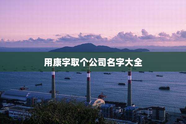 用康字取个公司名字大全